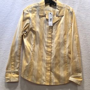 HP🥳 VTG LINDA Allard Ellen Tracy yellow shirt